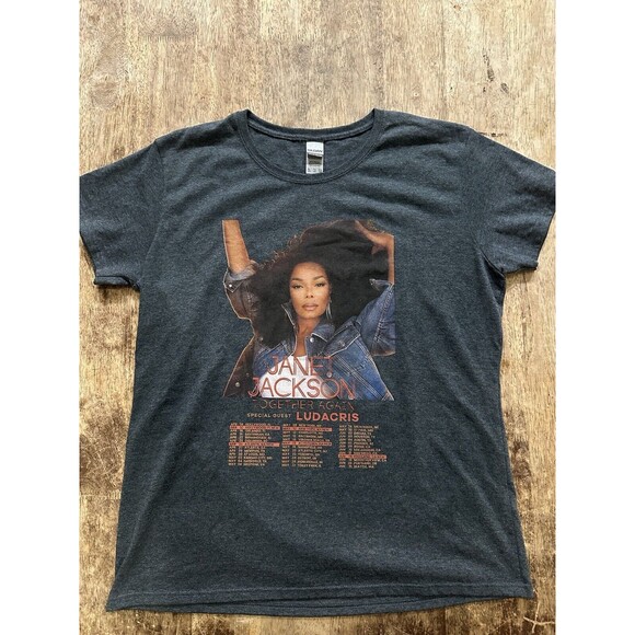 Janet Jackson Together Again Tour 2023 Music T-Shirt Size Large - Picture 1 of 4
